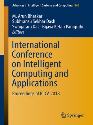 cover image of International Conference on Intelligent Computing and Applications